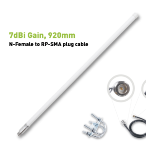 LoRa Fiberglass Antenna, 900-930MHz, 7dBi, 920mm